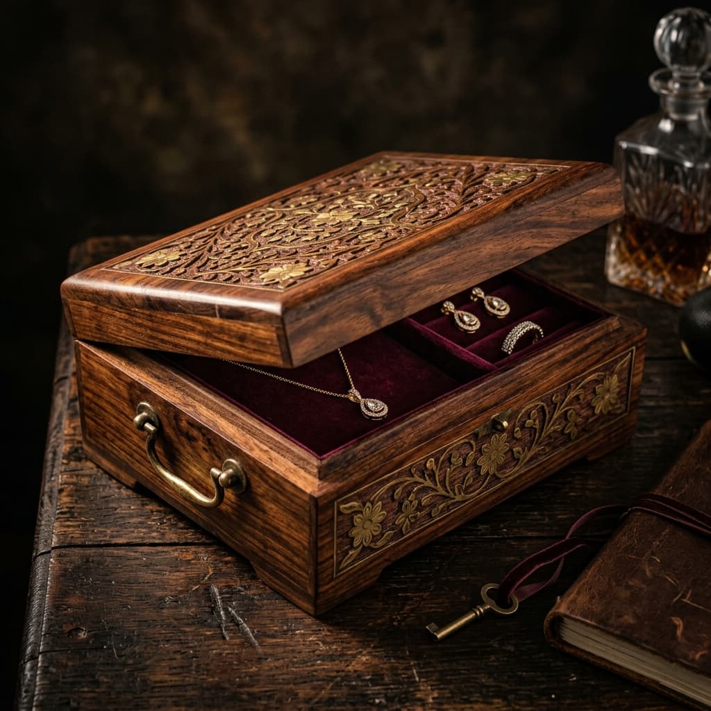 Handcrafted Inarkaa wooden piece